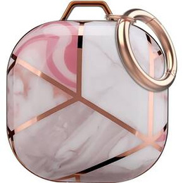 Etui do Samsung Galaxy Buds 2 / 2 Pro / Pro / Live, różowy marmur