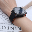 Pasek Silikonowy QuickFit do Garmin Fenix 26mm, Czarny / Pomarańczowy
