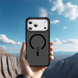 Etui pancerne do iPhone 17 Pro Max, Matt Case, do MagSafe, matowe z czarną ramką