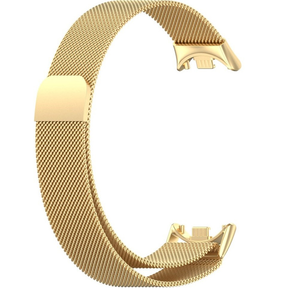 Pasek Bransoleta Milanese do Xiaomi Smart Band 10 / 9 / 8, Złoty