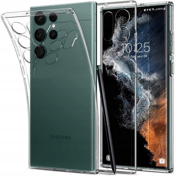 Etui Spigen do Samsung Galaxy S22 Ultra, Liquid Crystal, przezroczyste