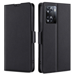 Etui z klapką do Oppo A57s, Wallet Thin Magnet, czarne
