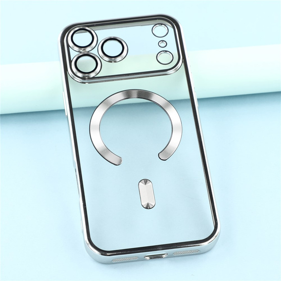 Etui do iPhone 17 Pro Max Electro MagSafe – srebrne