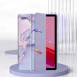 Stylowe etui do Lenovo Tab M11 – Smartcase Hybrid Marble fioletowe