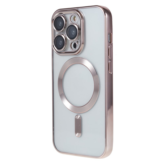 Zestaw Etui do iPhone 14 Pro Max, MagSafe Hybrid, różowe + Szkło