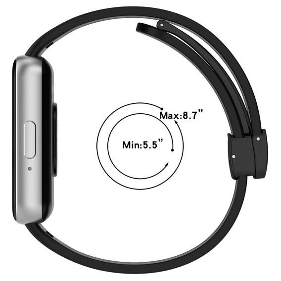 Pasek Silikonowy do Samsung Galaxy Fit 3, Czarny