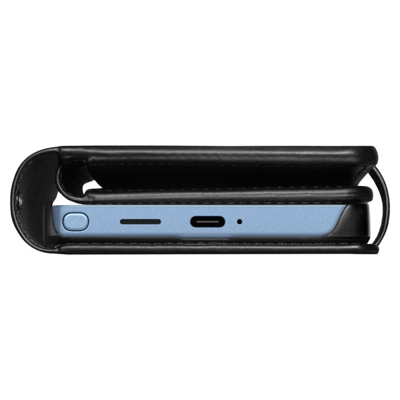 Etui Spigen Wallet "S" do Samsung Galaxy S25 Ultra, Czarne + Szkło Hartowane 9H