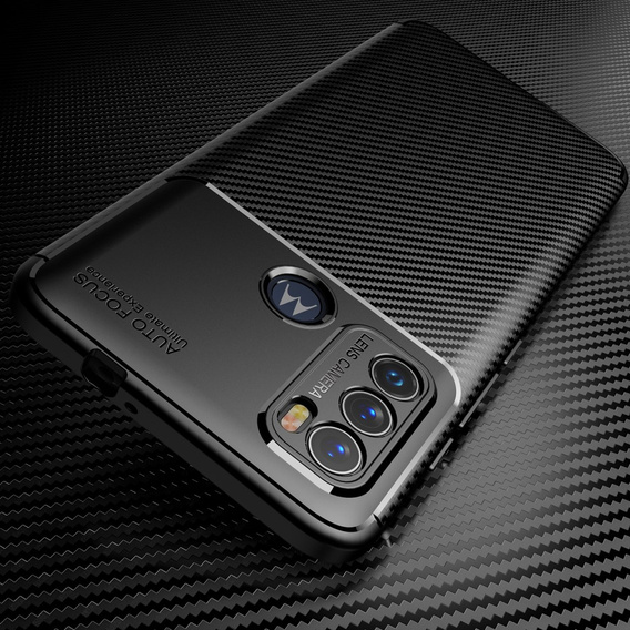Etui do Motorola Moto G60, Carbon Gel, czarne
