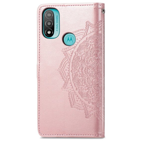 Etui z klapką do Motorola Moto G31 / G41, Mandala, różowe