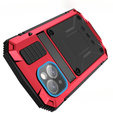 Etui do iPhone 15 Plus, R-JUST, pancerne, czerwone / czarne