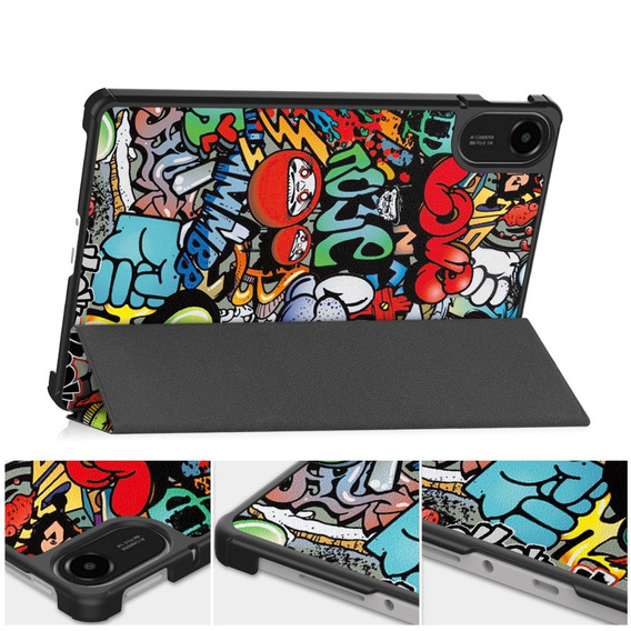 Etui z klapką i motywem graffiti do Xiaomi Redmi Pad 2