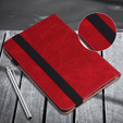 Etui do Samsung Galaxy Tab S9 / S9 FE / S10 FE, Classic, z miejscem na rysik, czerwone