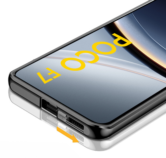 Etui do Xiaomi Poco F7, Magnetic Dual Glass, czarne
