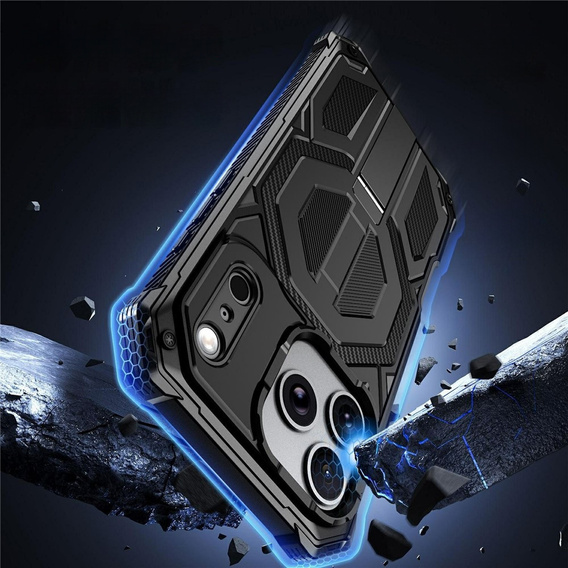 Etui ochronne do iPhone 17 Pro Max do MagSafe, z podstawką, czarne