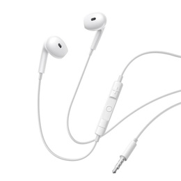 Baseus Encok HZ19 – słuchawki douszne z mikrofonem mini jack 3,5 mm białe