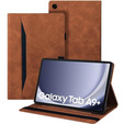 Etui do Samsung Galaxy Tab A9+, Classic, z miejscem na rysik, brązowe