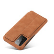 Etui z klapką do Samsung Galaxy A52 5G / 4G, LC.IMEEKE, brązowe