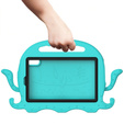 Etui dla dzieci do Lenovo Tab M9, z rączką, ośmiornica, zielone