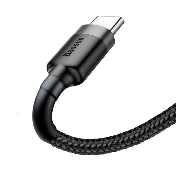 BASEUS Cafule Kabel Type-C 3A 0.5M - Black/Grey