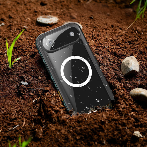 Etui Wodoodporne IP68 do iPhone Air, SHELLBOX MagSafe, niebieskie