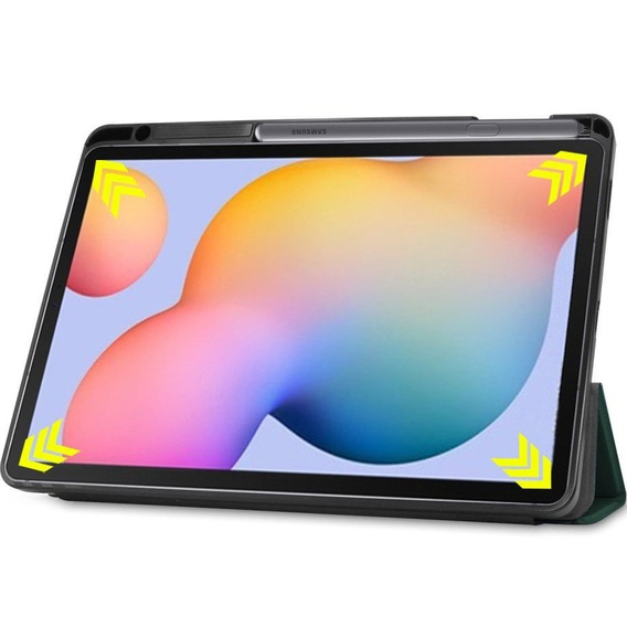 Etui do Samsung Galaxy Tab S6 Lite 10.4" 2020/2022/2024, z miejscem na rysik, Zielone