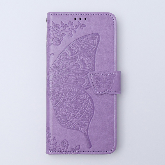 Etui z klapką do Xiaomi 13T / 13T Pro, Butterfly, fioletowe