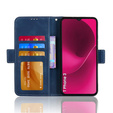 Etui z klapką do T Phone 3 5G, Card Slot, granatowe