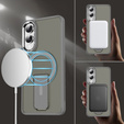 Etui do Samsung Galaxy S25 Edge, Kickstand Matt Case, do MagSafe, tytanowa szarość