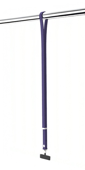 Smycz na telefon kompatybilna z etui do iPhone 17, odpinana magnetyczna klamra, pasek na szyję – fioletowa