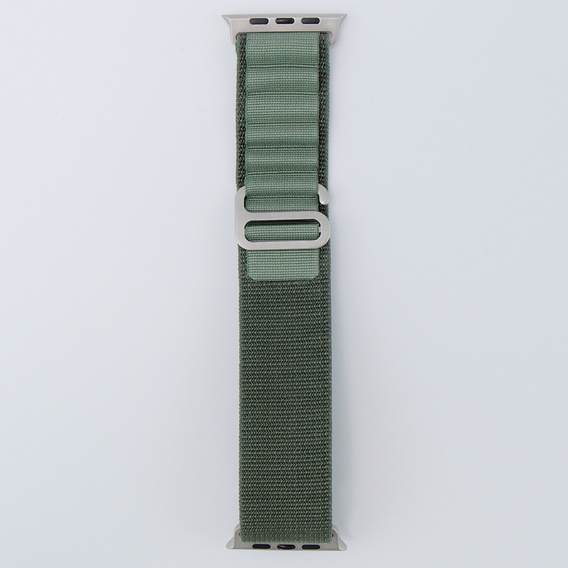 Pasek Nylonowy do Apple Watch 1/2/3/4/5/6/7/8/9/10/11/SE Ultra 1/2/3 42/44/45/46/49mm, Zielony
