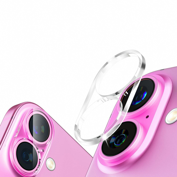 Szkło na obiektywy do iPhone 16 / 16 Plus, przezroczyste