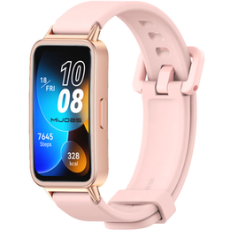 Pasek Silikonowy do Huawei Band 8 / Huawei Band 9 / Huawei Band 10, Różowy