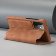 Etui z klapką do Samsung Galaxy A52 5G / 4G, LC.IMEEKE, brązowe