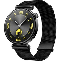 Uniwersalna Bransoleta Milanese 18mm, z zaciskiem od wewnątrz, Czarna