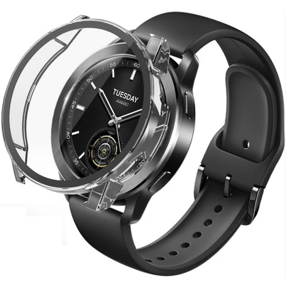 2w1 Etui + Szkło Hartowane do Xiaomi Watch S3, Przezroczyste