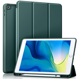 Etui do iPad 10.2" 2021/2020/2019 (9/8/7 gen.), z miejscem na rysik, Zielone