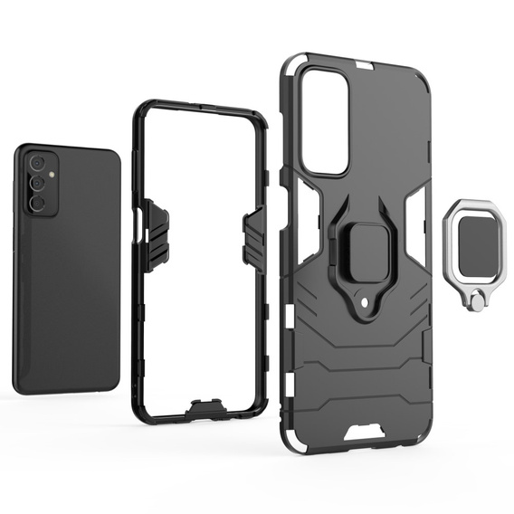 Etui do Samsung Galaxy M23, Kickstand Ring, czarne