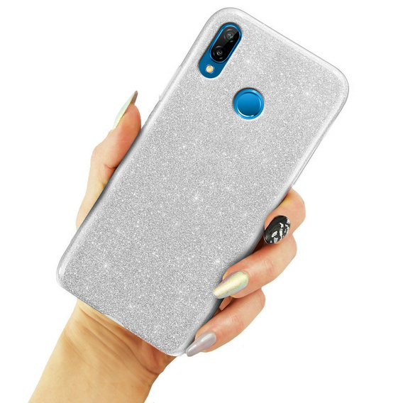 Etui Glitter Case do Huawei P20 Lite, Silver