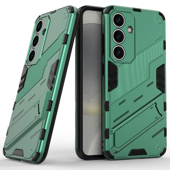 Etui do Samsung Galaxy A56 5G, Military kickstand, zielone
