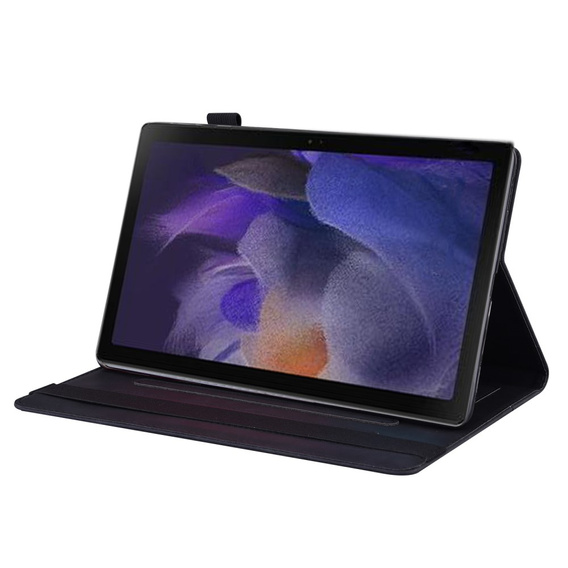 Etui do Lenovo Tab K11 Plus – czarne, skórzane, z kieszenią na kartę i funkcją wielopozycyjnej podstawki