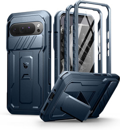 Etui pancerne do Google Pixel 9 Pro XL, Dexnor Full Body (Two Frames), niebieskie