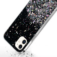 Etui do iPhone 12/12 Pro, Glittery, czarne
