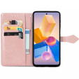 Etui z klapką do Infinix Hot 40i, Mandala, różowe