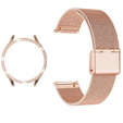 Pasek Bransoleta Milanese + Etui do Samsung Galaxy Watch 7 40mm, Różowe złoto