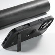 Etui Suteni MagSafe do iPhone 16 Pro – czarne, skórzane, magnetyczne, z funkcją podstawki