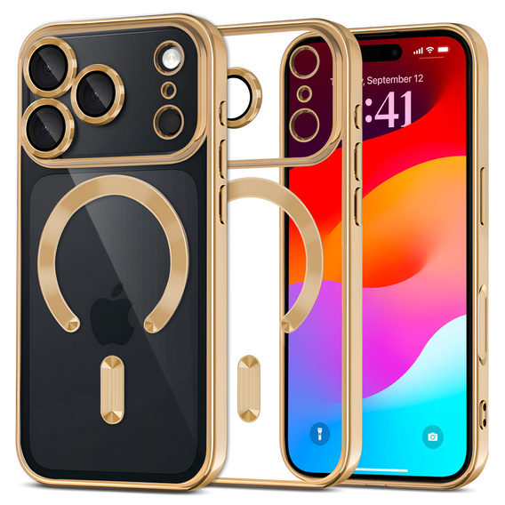 Etui do iPhone 17 Pro Electro MagSafe – złote