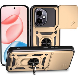 Etui pancerne do Honor 400 5G, CamShield Slide, złote