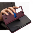Etui do Samsung Galaxy Z Fold7, Smart View Wallet, bordowe