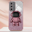 Etui do Samsung Galaxy A55 5G, Glitter Astronaut, różowe