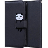 Etui z klapką do Xiaomi Redmi Note 8 Pro, Wallet Panda, czarne